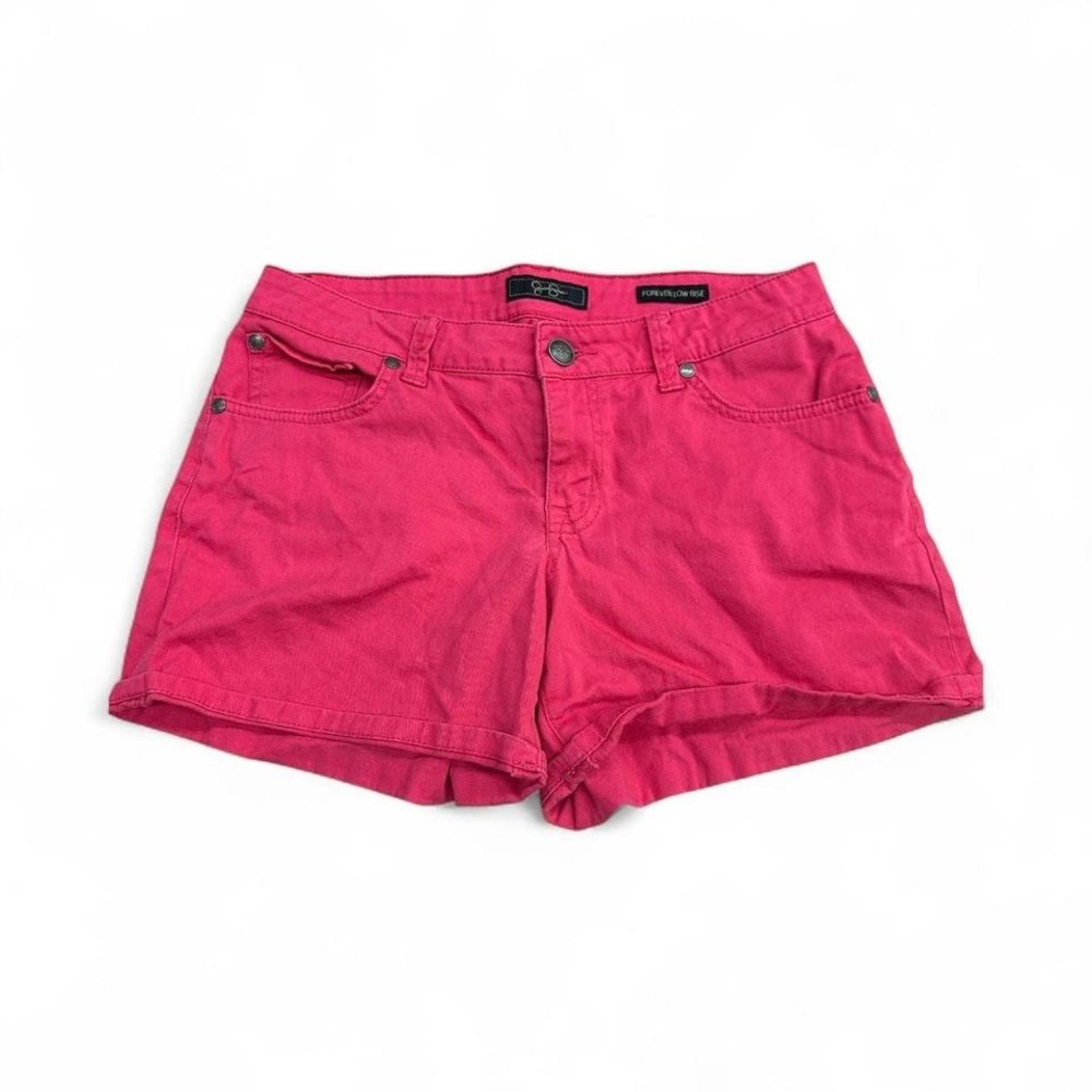 Jessica Simpson Hot Pink Forever Low Rise Denim Shorts SZ 27 Hot pink